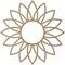 Ekena Millwork Daisy Wood Fretwork Pierced Ceiling Medallion, Hickory, 36"OD x 13 7/8"ID x 3/8"T CMWP36X36X0375DAHI - alternate 5